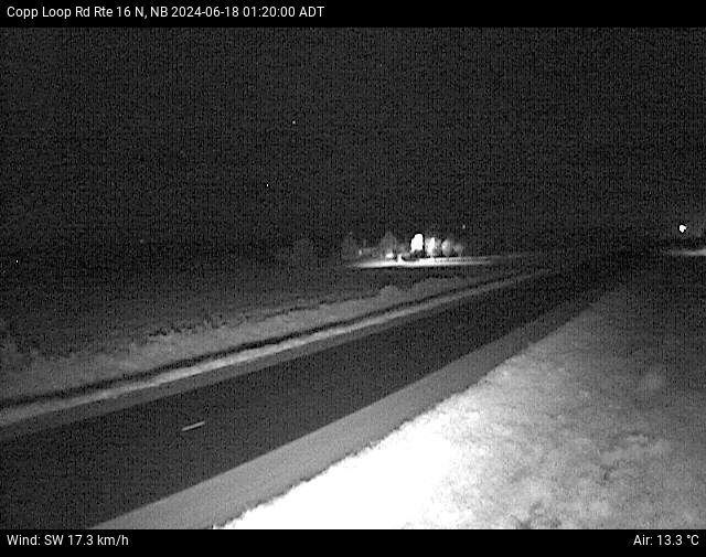 Web Cam image of Copp Loop Road (NB Highway 16)