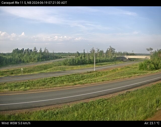 Web Cam image of Caraquet (NB Highway 11)