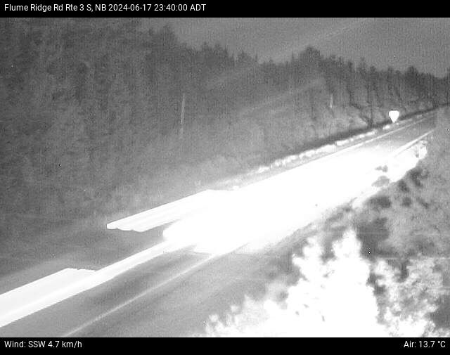 Web Cam image of Flume Ridge (NB Highway 3)