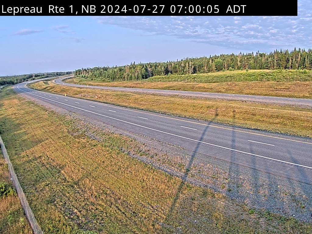 Web Cam image of Lepreau / New River (NB Highway 1)