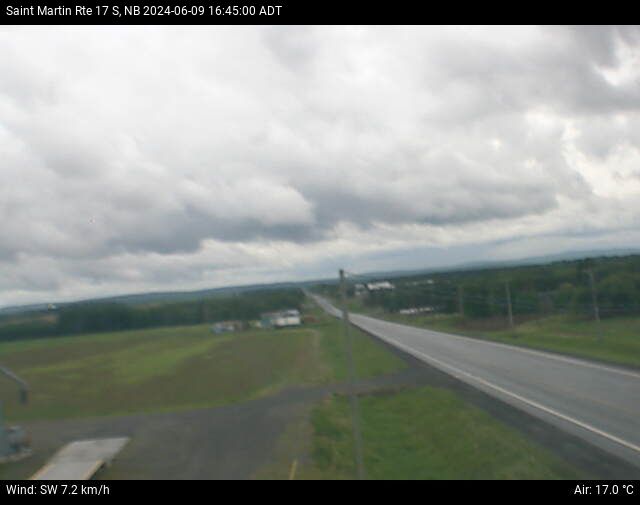 Web Cam image of St-Martin-de-Restigouche (NB Highway 17)