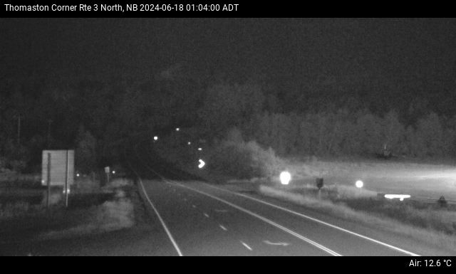 Web Cam image of Thomaston Corner (NB Highway 3)