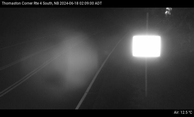 Web Cam image of Thomaston Corner (NB Highway 4)