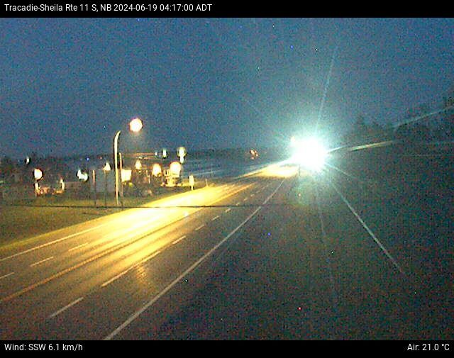 Web Cam image of Tracadie-Sheila (NB Highway 11)
