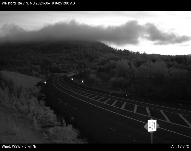 Web Cam image of Welsford (NB Highway 7)